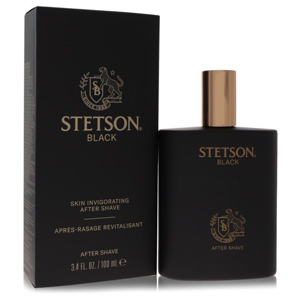 Coty Stetson Black After Shave Men Dark Black
